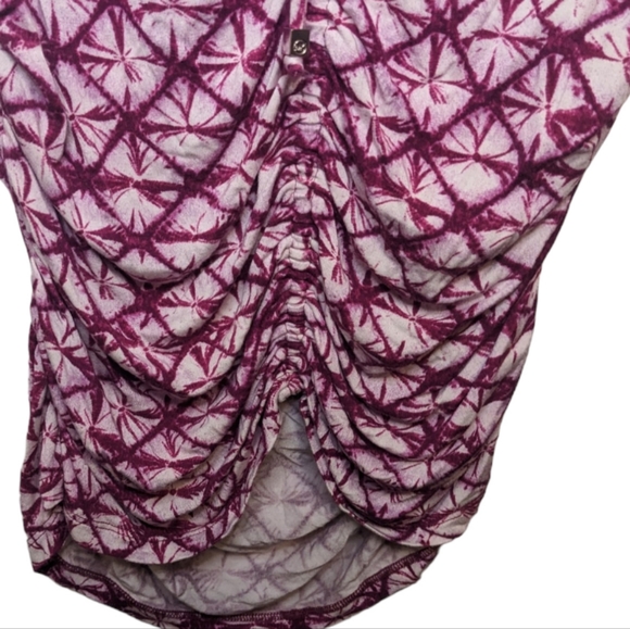 Michael Michael Kors Women's Abstract Print Scrunched Tank Top - Picture 5 of 10